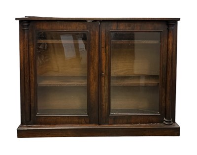 Lot 65 - A mid to late 19th century rosewood...