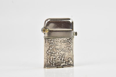 Lot 2183 - THORENS; a white metal cased vintage lighter,...
