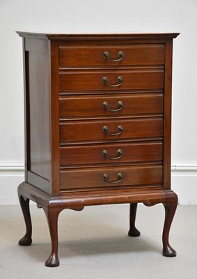 Lot 2065 - A 19th century mahogany six drawer music...