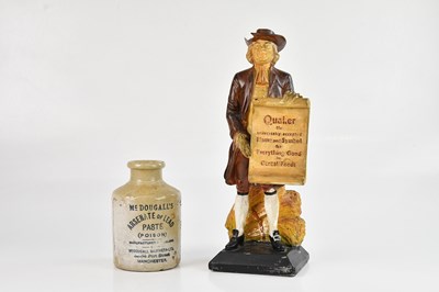 Lot 2258 - QUAKER; a vintage advertising plaster figure...