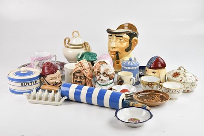 Lot 1346 - A collection of decorative ceramics including...