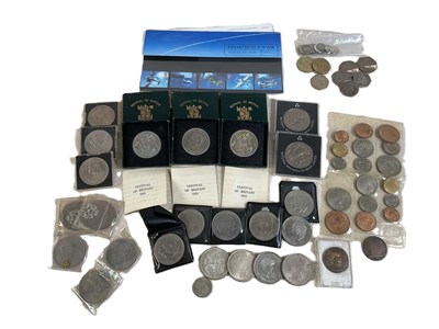 Lot 529 - A small quantity of coins, to include three...