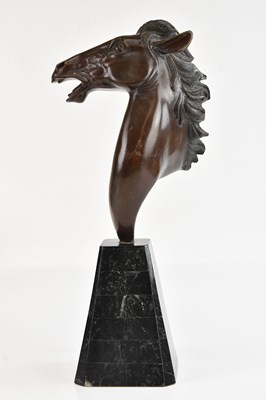 Lot 2320 - MAITLAND-SMITH; a large bronze horse head...