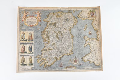 Lot 1450 - JOHN SPEED; a hand tinted 'The Kingdom of...