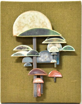Lot 249 - ANNE PLANT (1934-2019); ceramic collage,...
