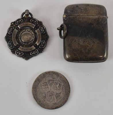 Lot 1166 - A late Victorian hallmarked silver vesta case,...
