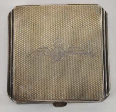Lot 1160 - RAF INTEREST; a George VI hallmarked silver...