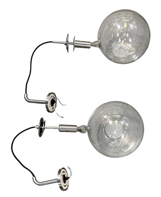 Lot 141 - A pair of modern contemporary silvered...