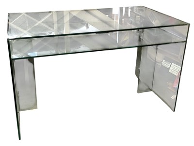 Lot 72 - DWELL; a modern contemporary tempered glass...