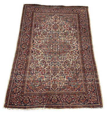 Lot 121 - A modern handwoven red ground Persian style...