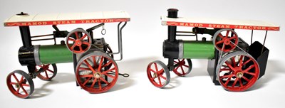 Lot 388 - MAMOD; two TE1A Steam Tractors, in green and...