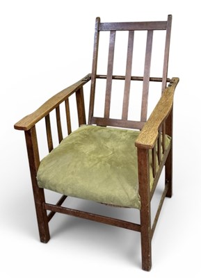Lot 75 - An early 20th century oak Arts and Crafts...