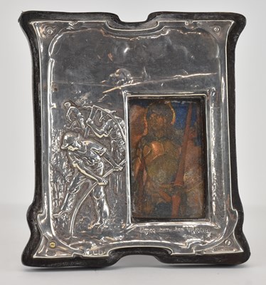 Lot 336 - An Edward VII hallmarked silver mounted Arts...