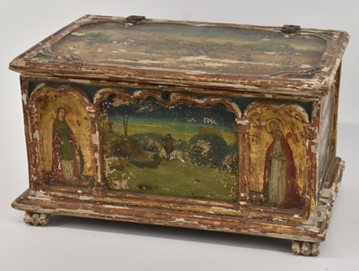Lot 378 - A late 19th/early 20th century polychrome...