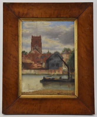 Lot 289 - FLORENCE E GLASIER (fl. 1866-1873); oil on...