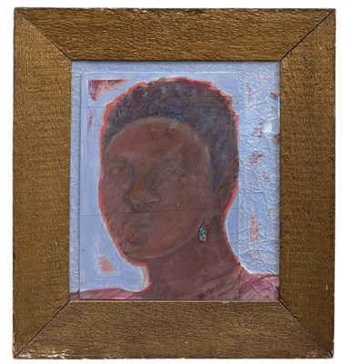 Lot 209 - UNATTRIBUTED; an abstract oil on board,...
