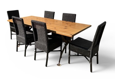 Lot 58 - A modern contemporary wrought iron framed...