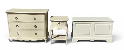 Lot 79 - WILLIS & GAMBIER; a modern white painted chest...