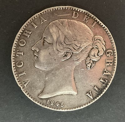 Lot 534 - A Victoria crown, 1845, young head.