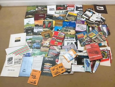 Lot 134 - A large collection of motoring ephemera, to...