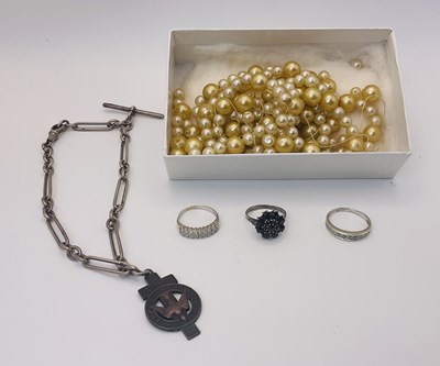 Lot 629 - An early 20th century hallmarked silver long...