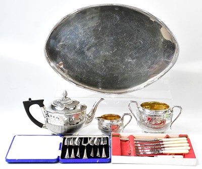 Lot 678 - A quantity of silver-plated wares including...