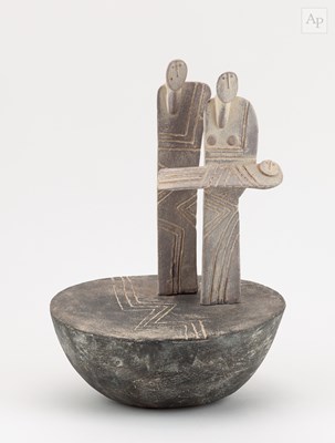 Lot JOHN MALTBY (1936-2020); a stoneware sculpture...