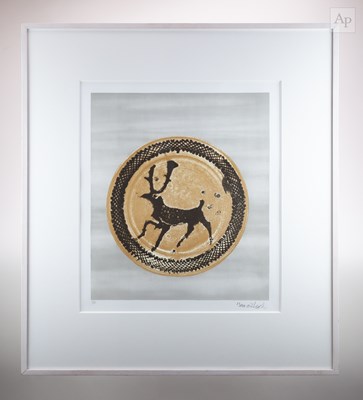 Lot BERNARD LEACH (1887-1979); 'Deer Plate', a...