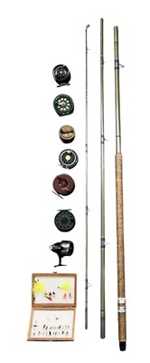 Lot 399 - FLY FISHING INTEREST; a cased Edgar Sealey...