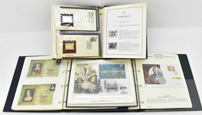 Lot 1632 - Four folders of stamp and coin covers...