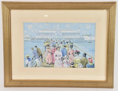 Lot 355 - JOHN STEPHEN SMITH; oil on board, 'Edwardian...