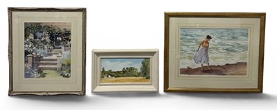 Lot 318 - PETER SHORE; oil on board, 'Finchingfeld,...