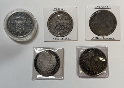 Lot 1620 - Five world silver content coins comprising a...