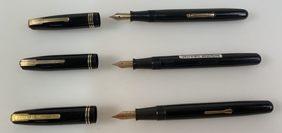 Lot 58 - WATERMAN; three fountain pens comprising a...