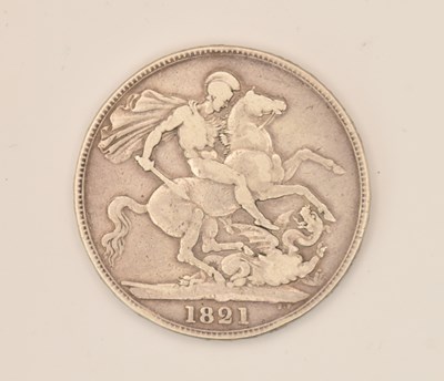 Lot 1651 - A George IIII silver crown, 1821, with...