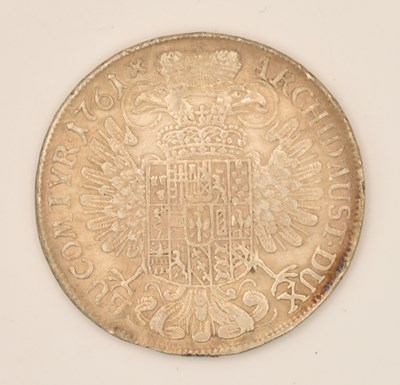 Lot 1653 - An Austrian Maria Theresa thaler, 1761.