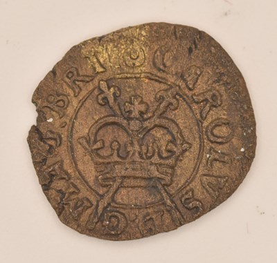 Lot 1658 - A Charles I (1625-1649) rose farthing.
