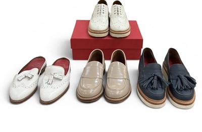 Lot 556 - GRENSON; four pairs of designer shoes...