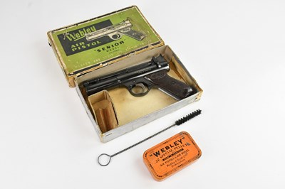 Lot 2271 - WEBLEY; a boxed Senior .22 calibre air pistol,...