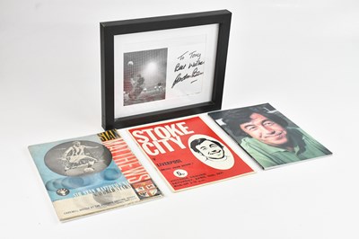 Lot 2282 - GORDON BANKS; an autographed laminated...