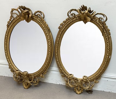 Lot 16 - A pair of late 19th century gilt painted...