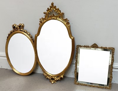 Lot 25 - A mid 20th century gilt framed rectangular...