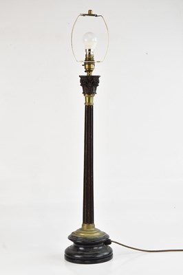 Lot 2343 - A Georgian stained mahogany and brass...