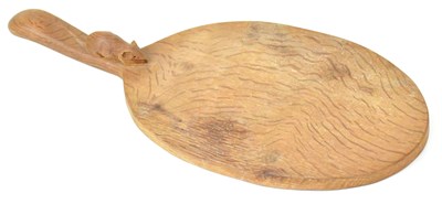 Lot 539 - MOUSEMAN; a mid 20th century wooden cheese...