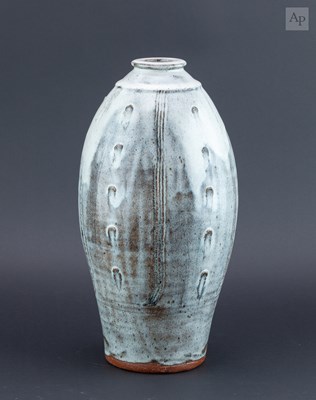 Lot JIM MALONE (born 1946); a tall stoneware...