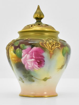 Lot 267 - ROYAL WORCESTER; an early 20th century Hadley...
