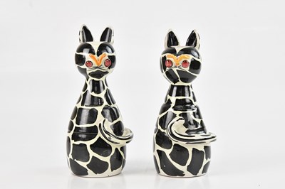 Lot 1317 - A pair of 1970s Italian ceramic models of...