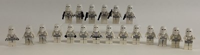 Lot 608 - LEGO; twenty Lego Star Wars Snowtroopers, two...