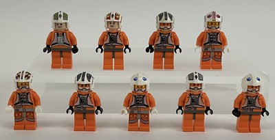 Lot 640 - LEGO; nine Lego Star Wars Rebel Pilots,...