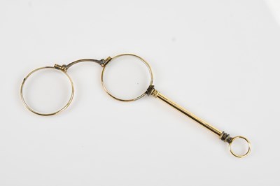Lot 2238 - A pair of late 19th century yellow metal...